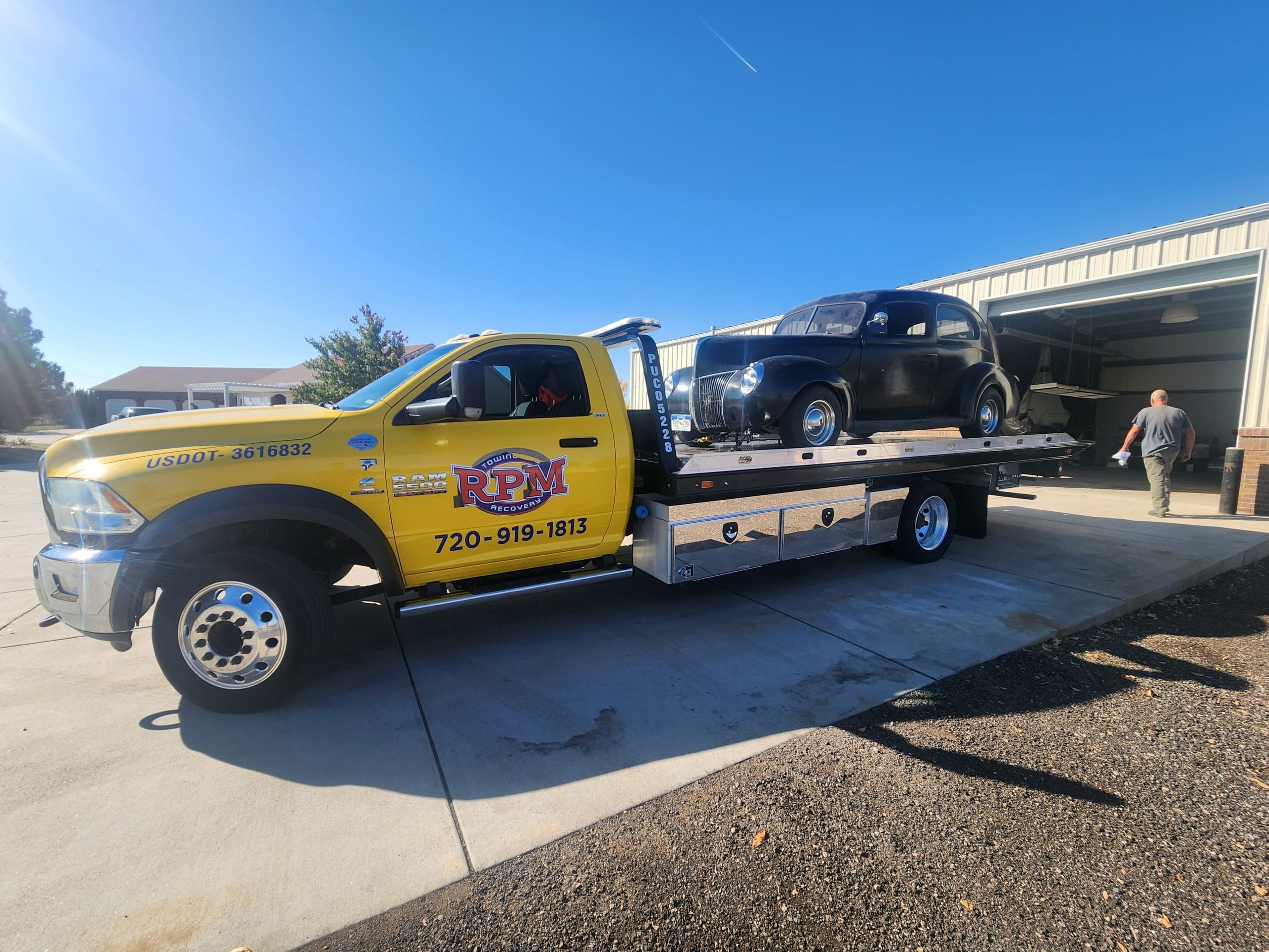 this image shows roadside assistance in Lakewood, CO